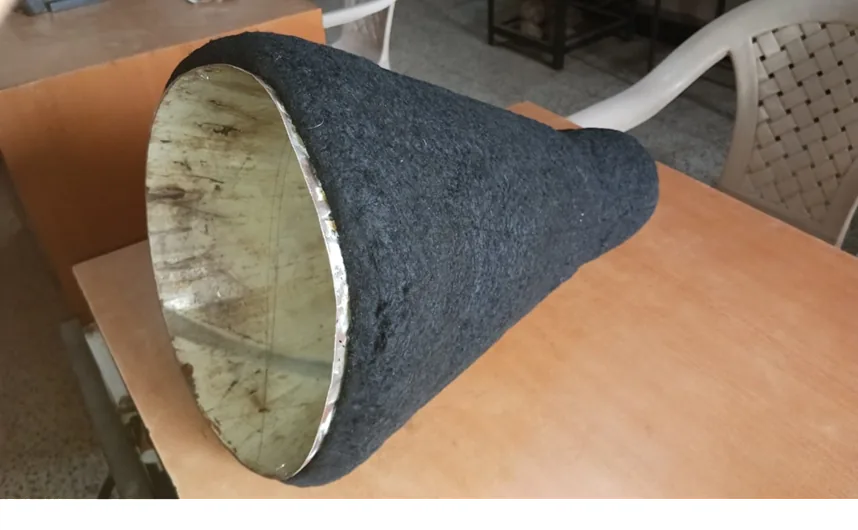 Conical shape felting process